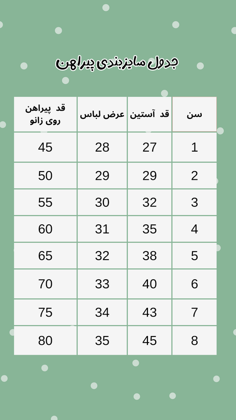 پیراهن بچگانه